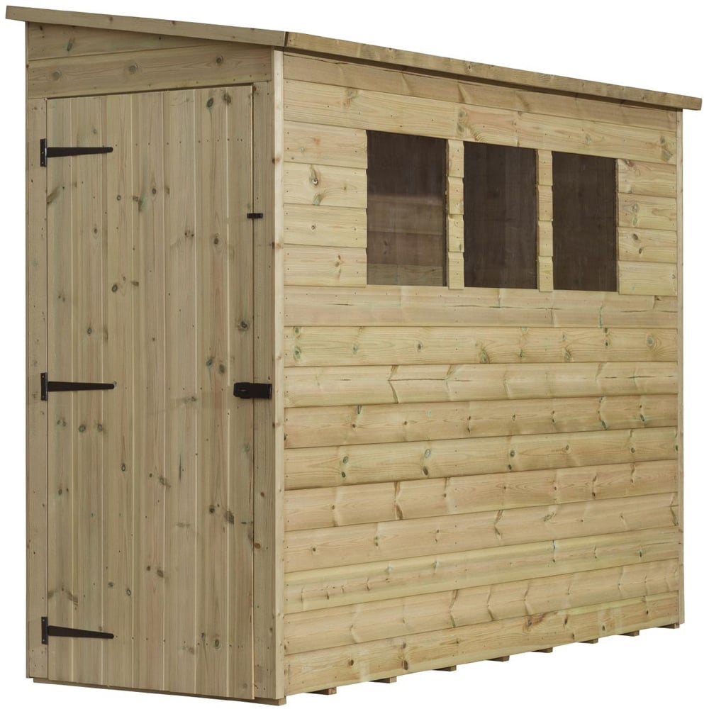 Empire Sheds 2800 6 x 3ft Tongue and Groove Wooden Pent Garden Shed Image 1