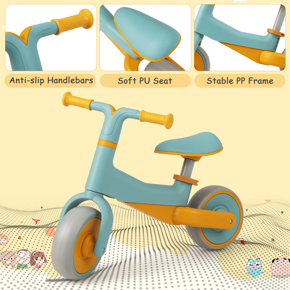 Costway Blue Baby Balance Bikes with Adjustable Seat Height Image 8