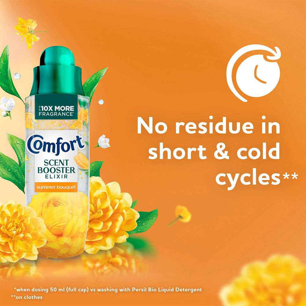 Persil Liquid Detergent with Comfort Summer Bouquet Fabric Conditioner and Scent Booster Elixir Image 7