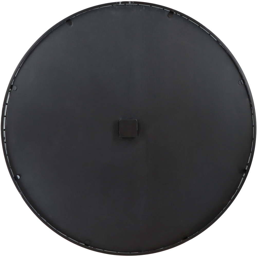 Charles Bentley Windermere Black Mirrored Round Skeleton Indoor and Outdoor Wall Clock 90cm Image 5
