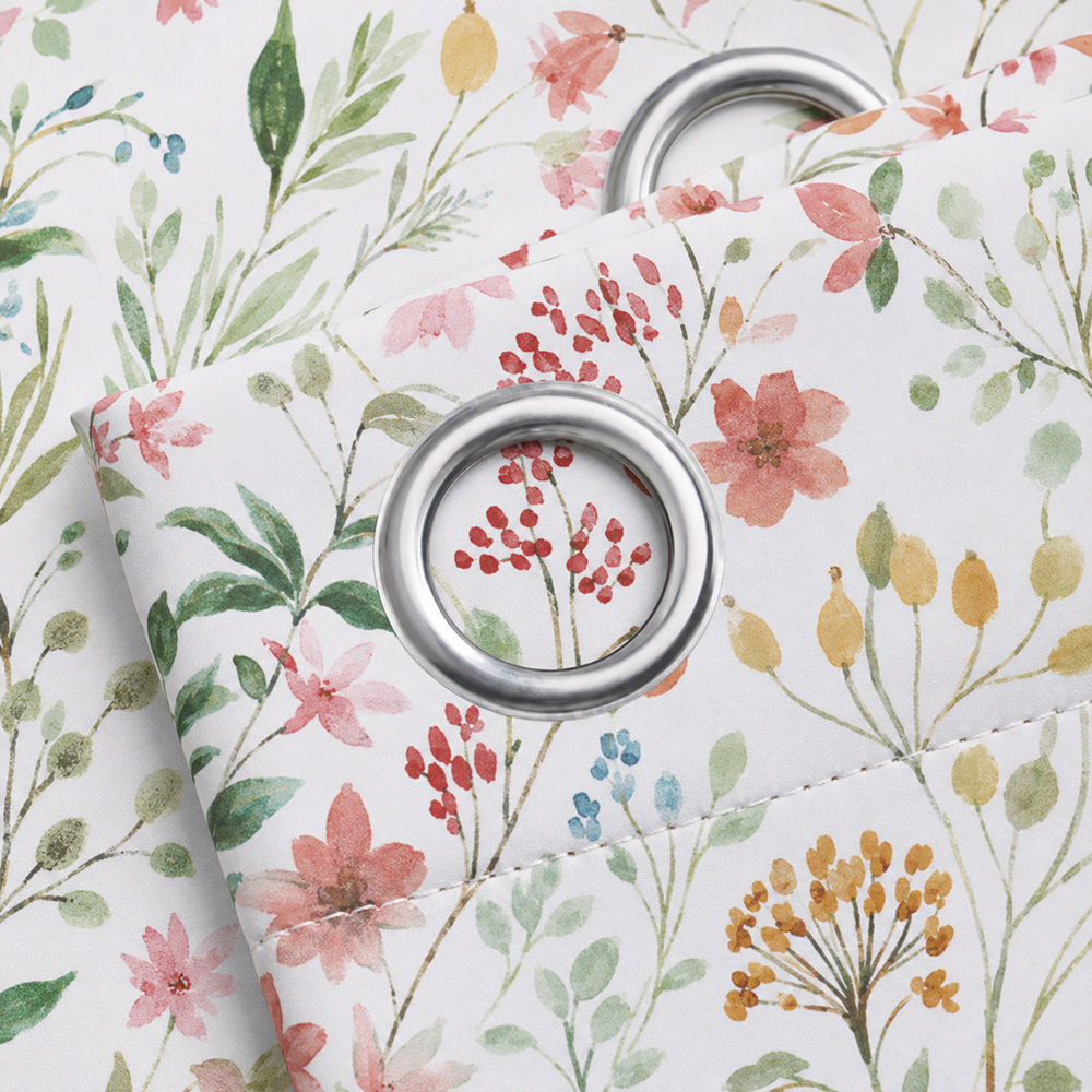 Florelle Eleanor Ringtop Curtains 168 x 183cm Image 2