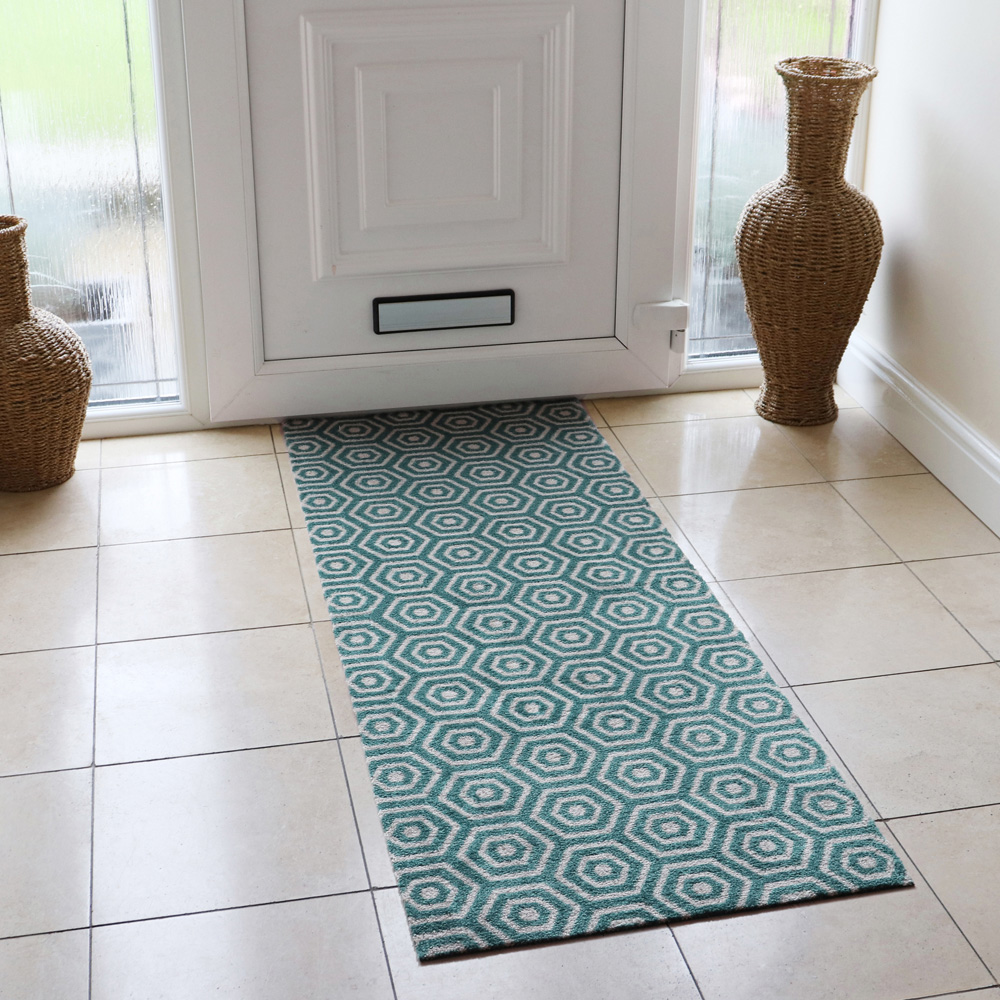 JVL Geo Hex Mega Mat Runner 57 x 150cm Image 3