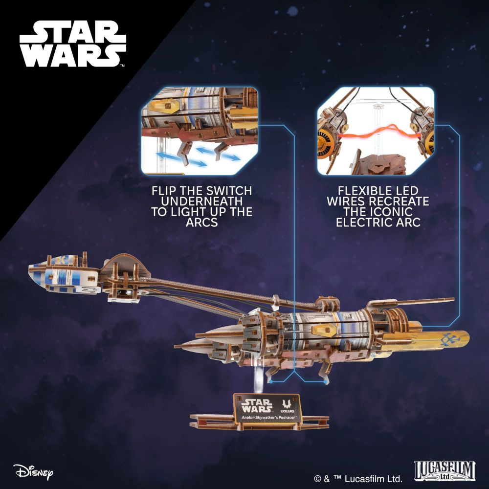 Ugears Star Wars Anakin Skywalker Podracer Mechanical Model Image 9