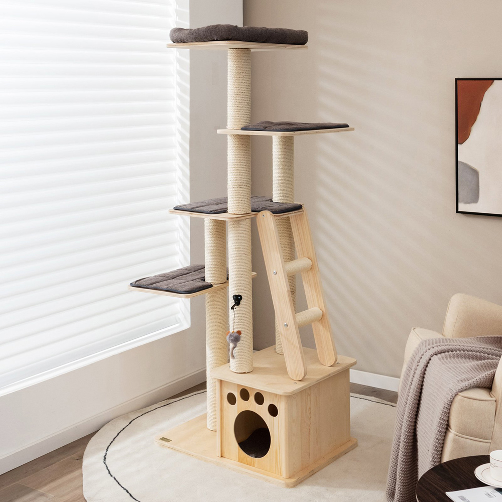 Costway 170cm Cat Tree Scratcher Image 2