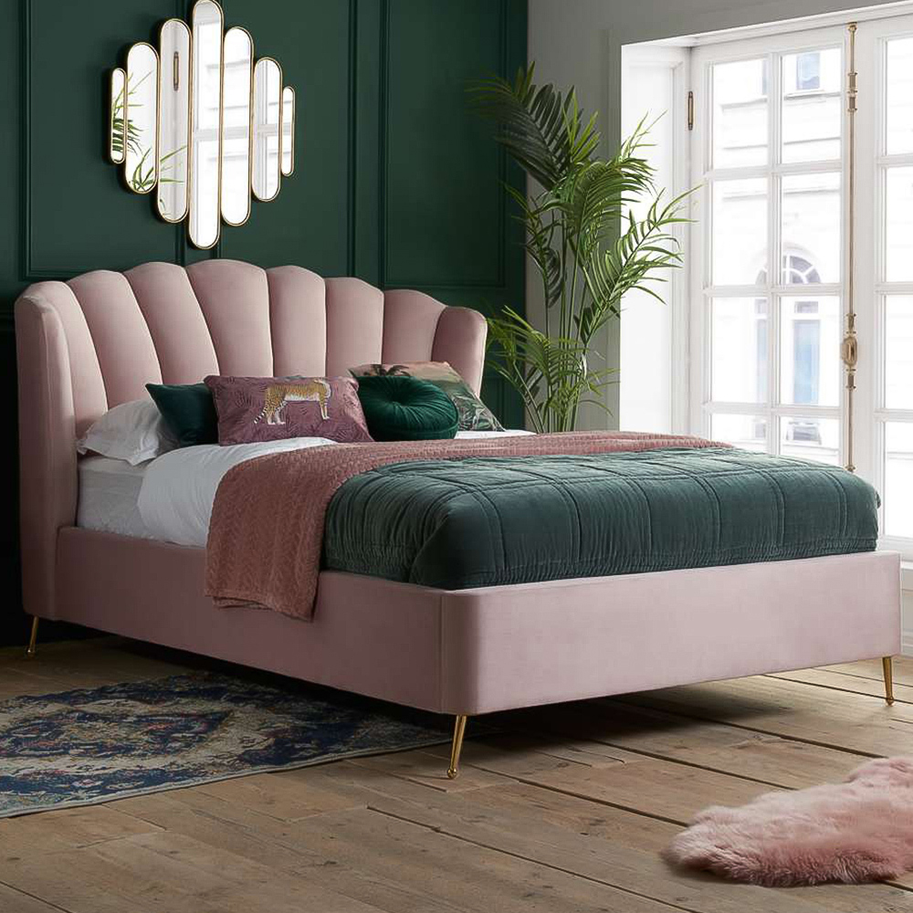 Birlea Lottie King Size Pink Ottoman Bed Image 1