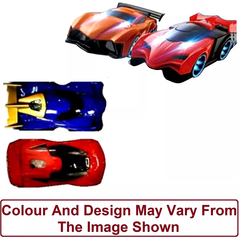 Rexco JJ83 Kids Large Remote Control Light Up Slot Car Racing Track Set Image 4