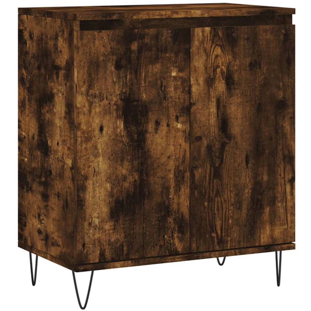 vidaXL 2 Door Smoked Oak Sideboard Image 2