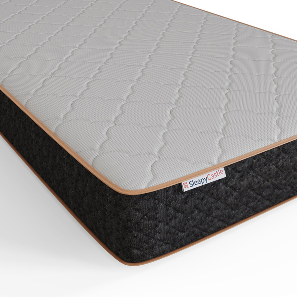 GFW Single Grey Faux Leather End Lift Ottoman Bed with Memory Pocket Spring Mattress Image 6