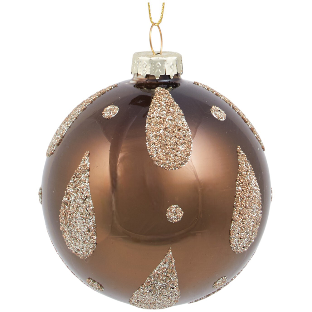 Glitter Detailed Christmas Bauble Image 3