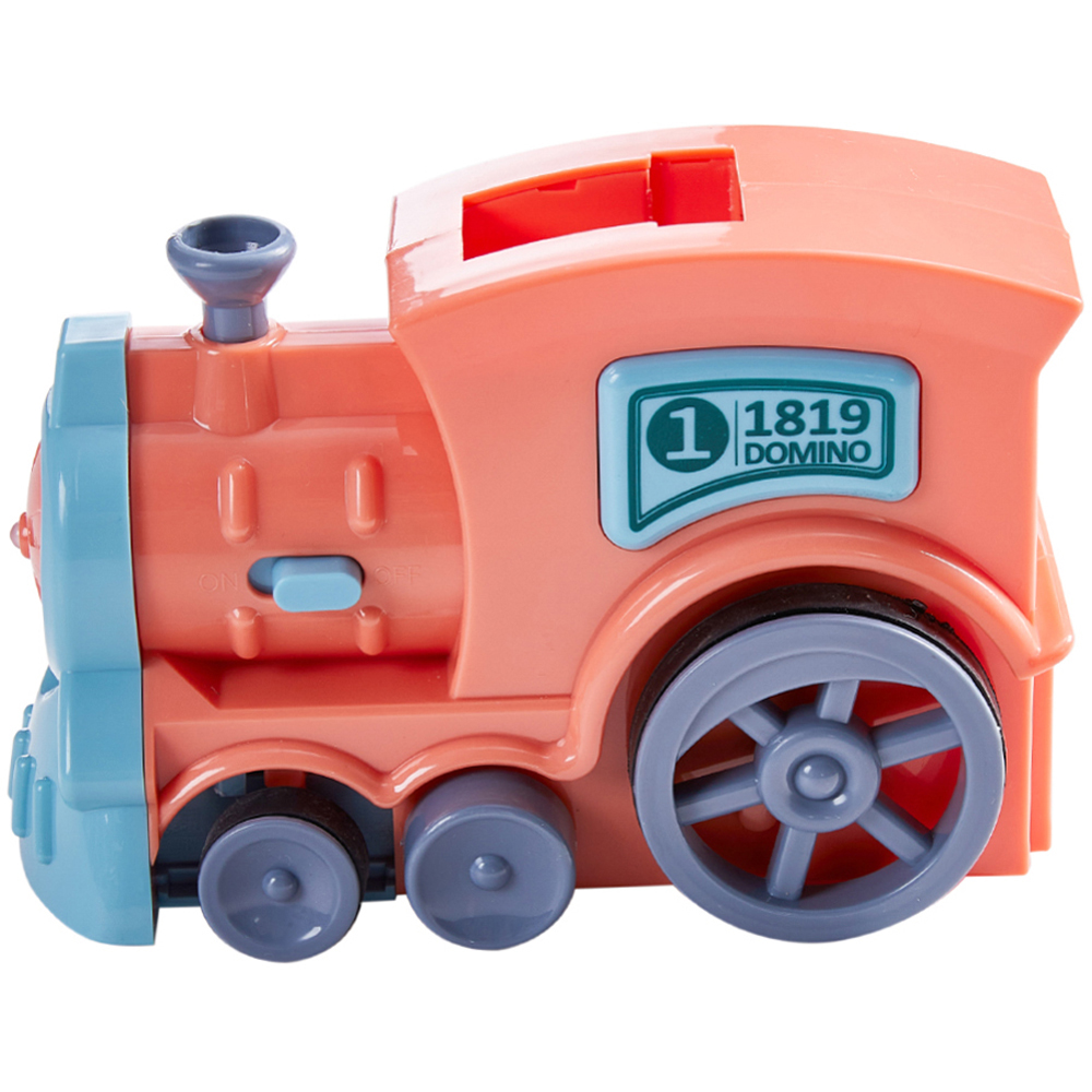 H&O Direct Kids Pink Automatic Domino Laying Train Toy with Sound Image 3