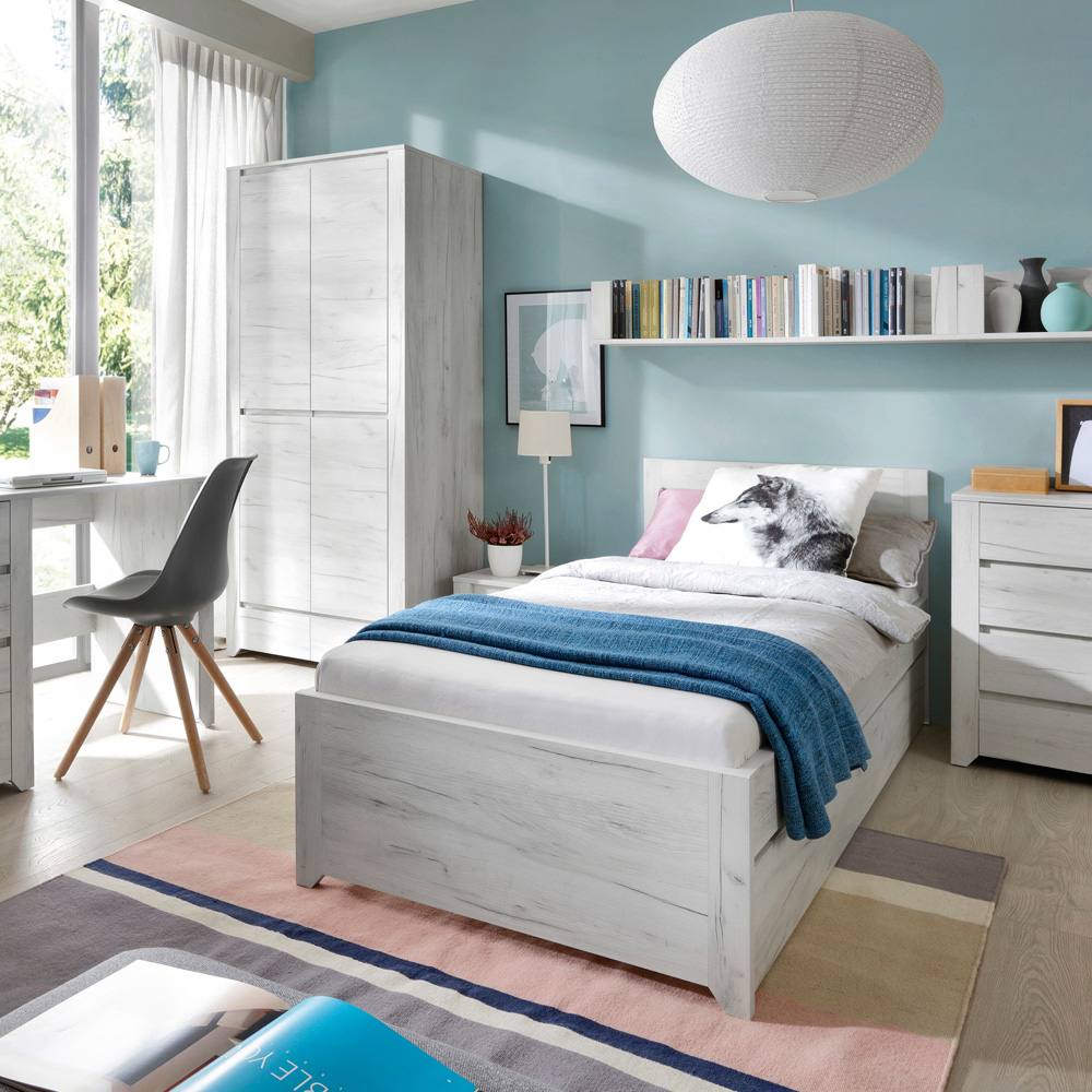 Florence Angel White 3 Piece Bedroom Furniture Set Image 7
