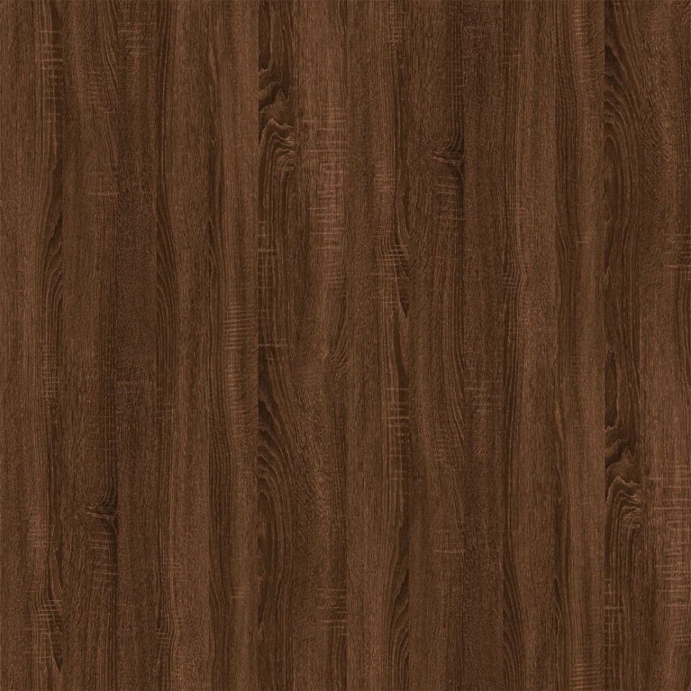 vidaXL Single Door Brown Oak Wall Mounted Cabinet Image 8