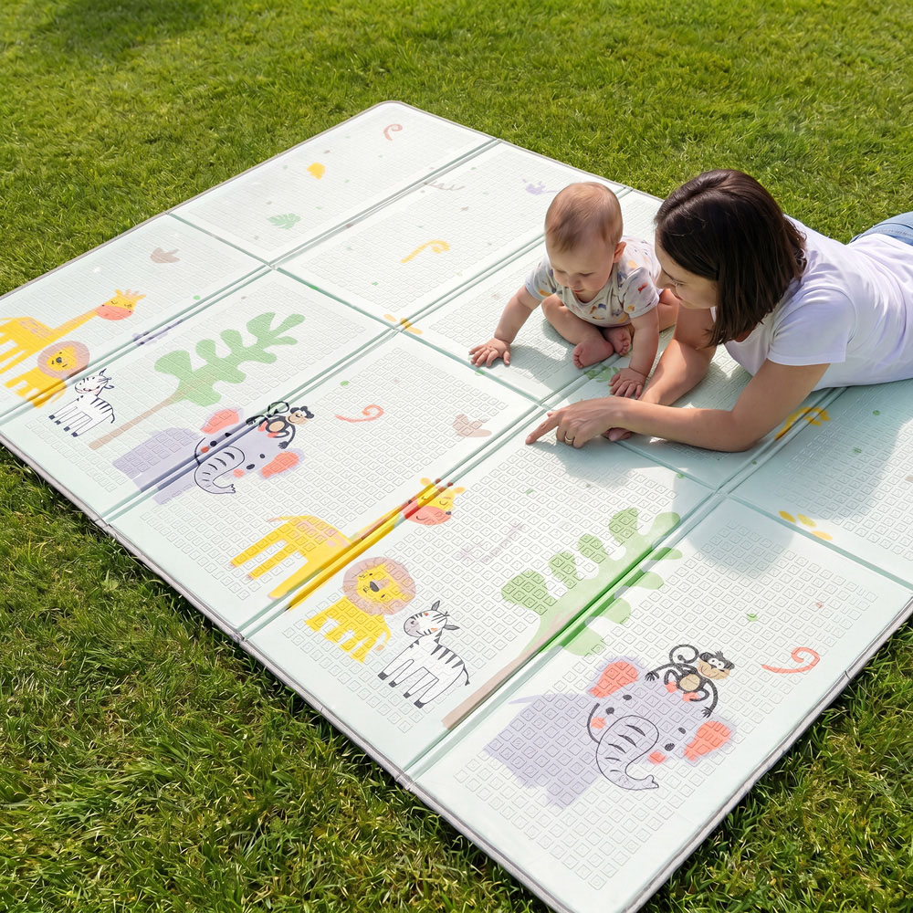 Liberty House Toys Jungle and Dinosaur Toddler Play Mat Image 3
