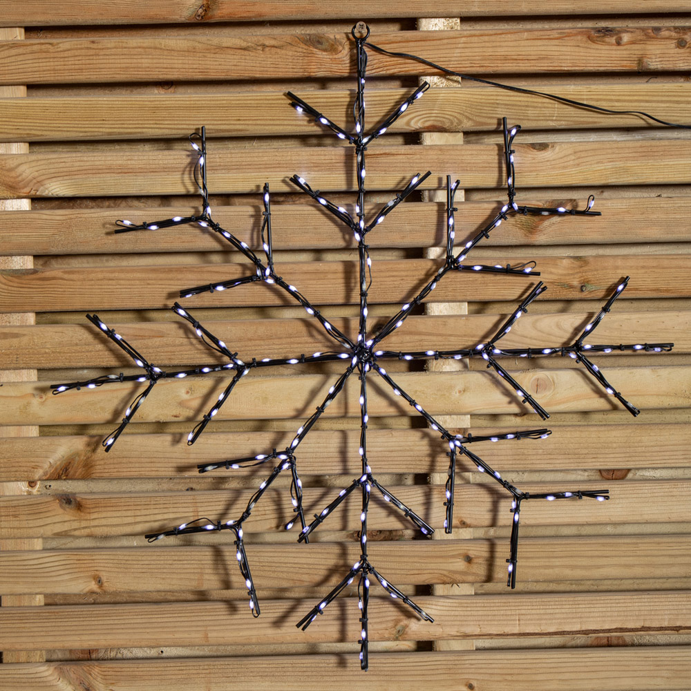 Samuel Alexander 196 White LED Light-Up Twinkling Christmas Snowflake 61cm Image 7