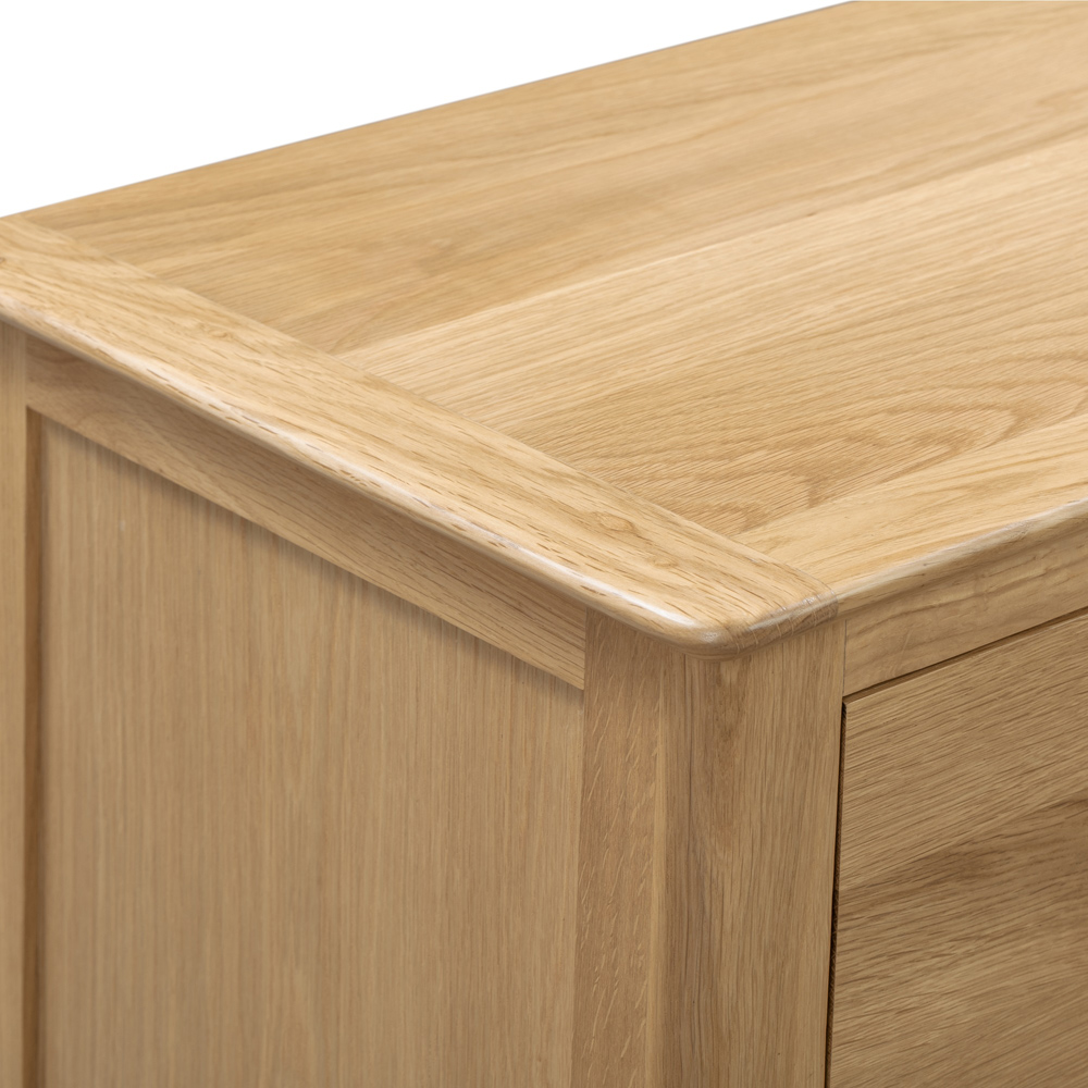 Julian Bowen Cotswold 3 Drawer Natural Bedside Table Image 7