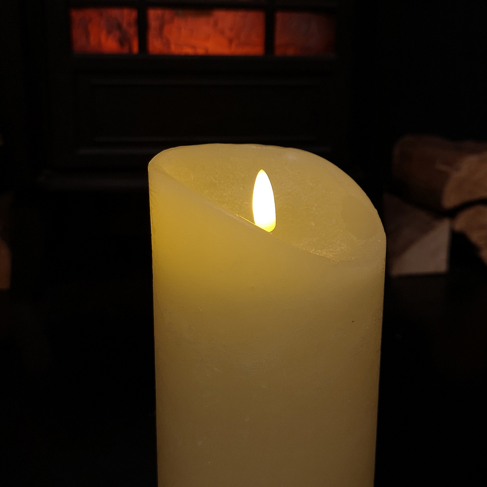 Samuel Alexander Warm White LED Flickering Candle with Timer Image 4