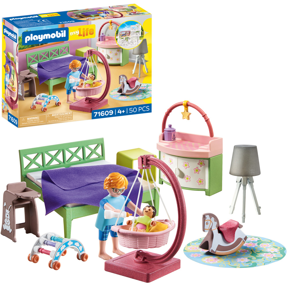 Playmobile Bedroom with Baby Corner Playset Image 4
