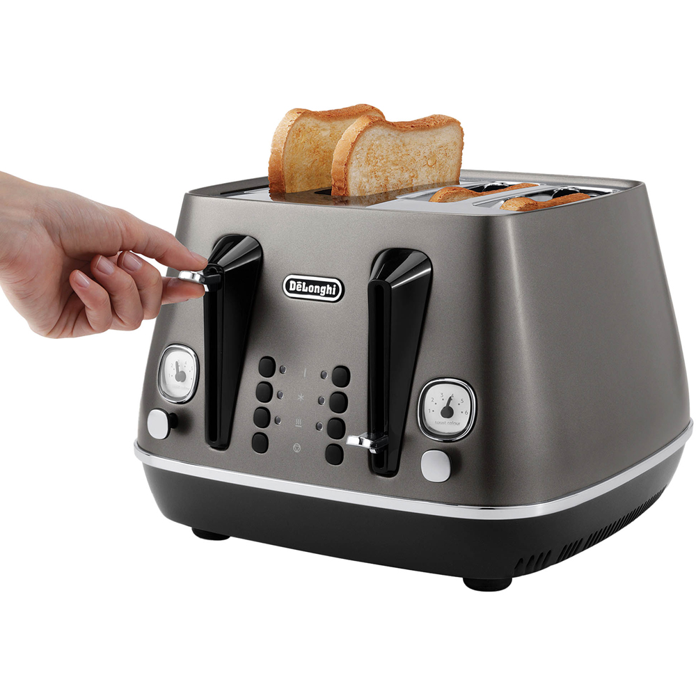 De'Longhi DL4314 Stainless Steel Distinta X 4 Slice Toaster Image 3