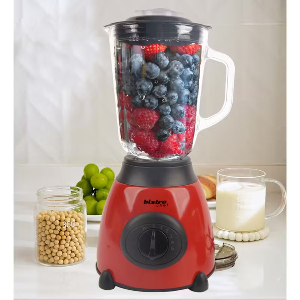 Alivio Bistro Chef 2-in-1 Red Mixer Blender 850W Image 4