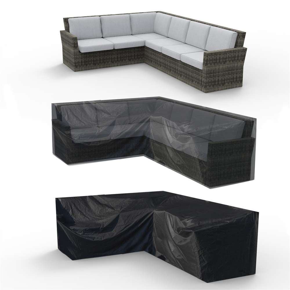 Direct Wicker L-Shaped Sofa Rain Cover 255 x 255cm Image 4