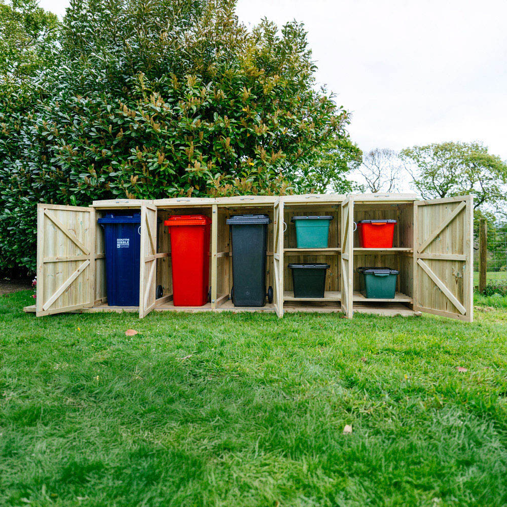 The Garden Village Shireburn 4 Recycle Box 3 Wheelie Bin Image 8
