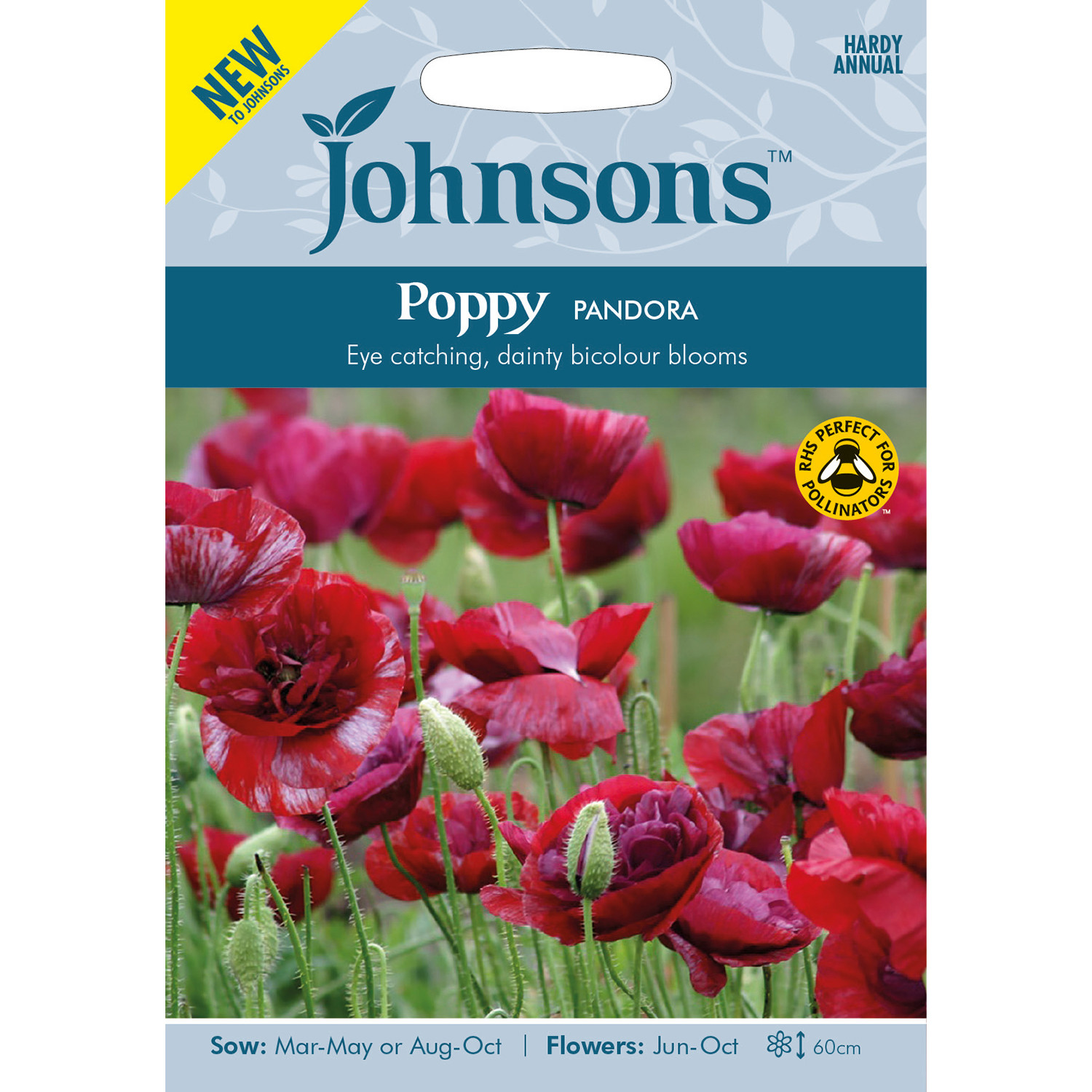Johnsons Poppy Pandora Flower Seeds Image 2