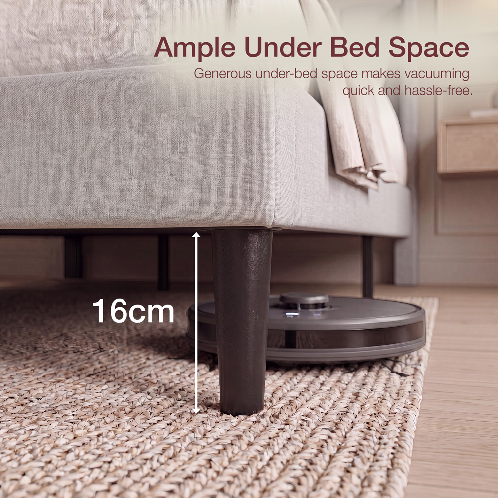 VIDA DESIGNS Vianna Double Beige Linen Fabric Bed Image 8