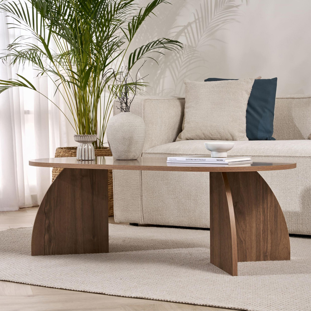Decortie Melina Istanbul Walnut Coffee Table Image 1