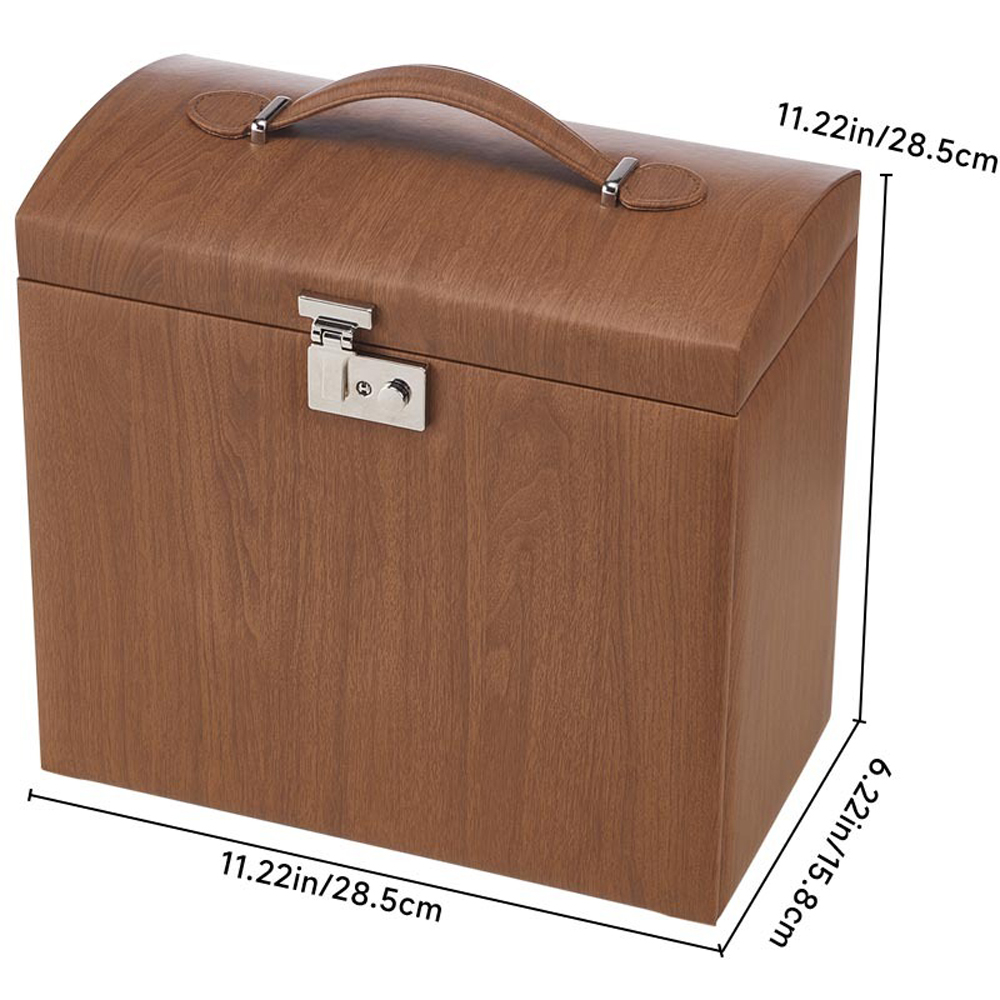 H&O Direct Brown Vintage Jewellery Box Image 5