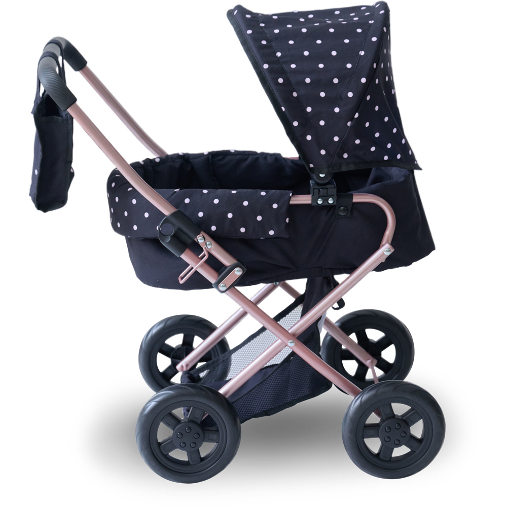 Teamson Kids Olivia's Little Black World Pin Up Classic Doll Stroller Image 3