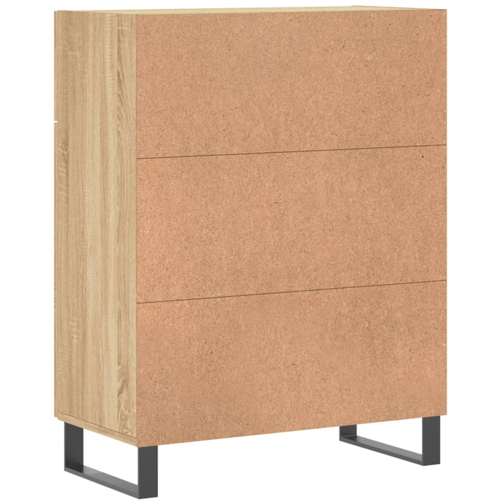 vidaXL 2 Door 2 Drawer Sonoma Oak Sideboard Image 8
