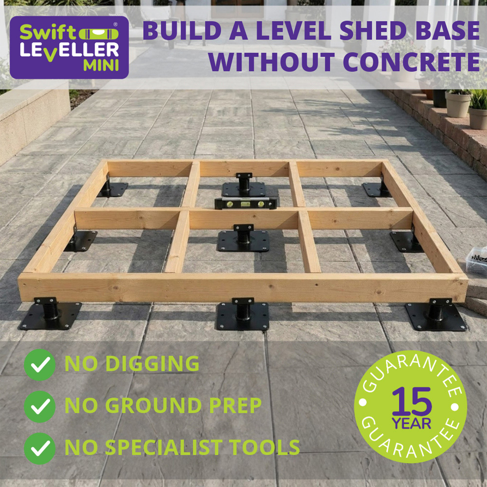 Swift Leveller Mini Hard Ground Shed Base Kit 12 x 8ft with 17 Supports Image 3