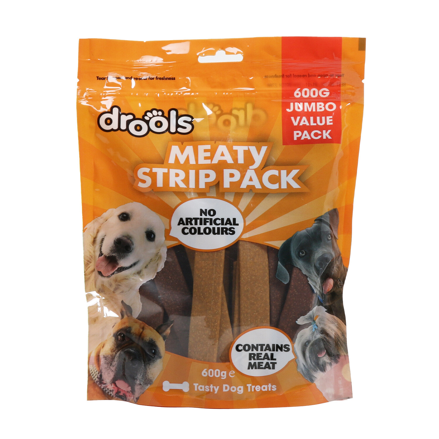 Drools Meaty Strip Dog Treats Image