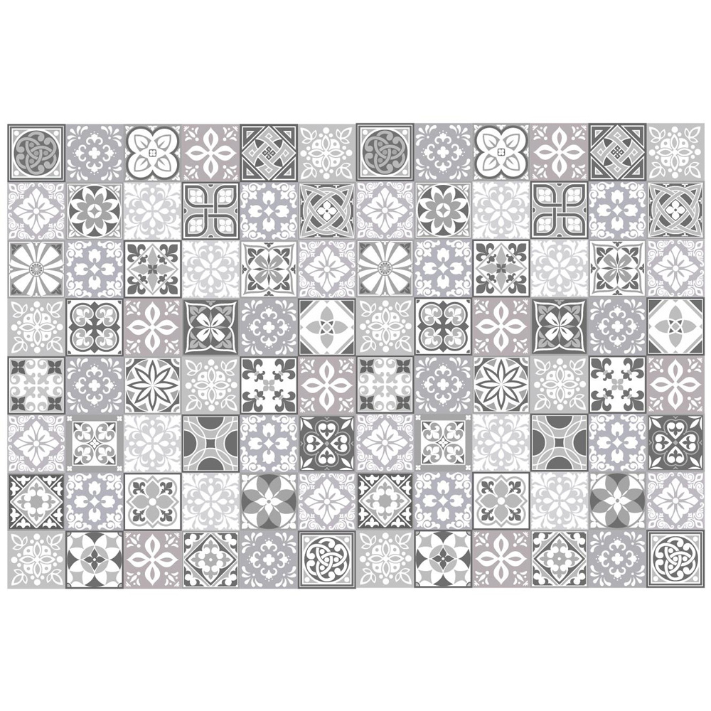 Walplus Grey Paradise Mediterranean Tile Sticker 15cm 48 Pack Image 3