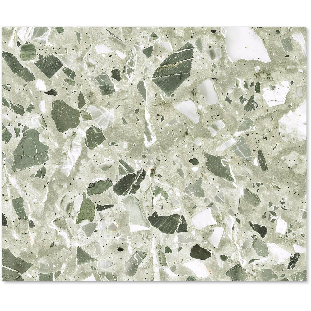 Warren Reed Designer Sage Green and White Quartz Effect Glass Kitchen Splashback 75 x 90cm Image 2