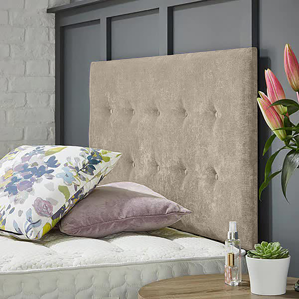 Eleganza Home Chessing King Size Cream Naples Strutted Headboard Image 2