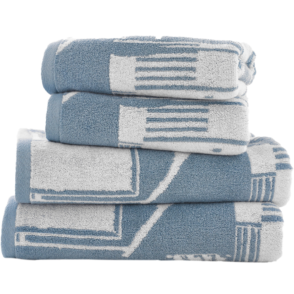 Lobster Creek Kings Parade Chambray Bath Towel Image 1