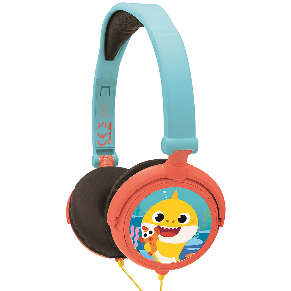 Lexibook Baby Shark Foldable Stereo Headphones with Volume Limiter Image 1