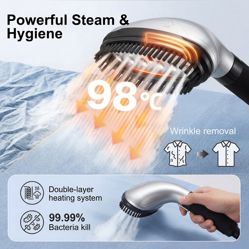 Spector SM2008-BL-UK Upright Garment Steamer 3.3L Image 4