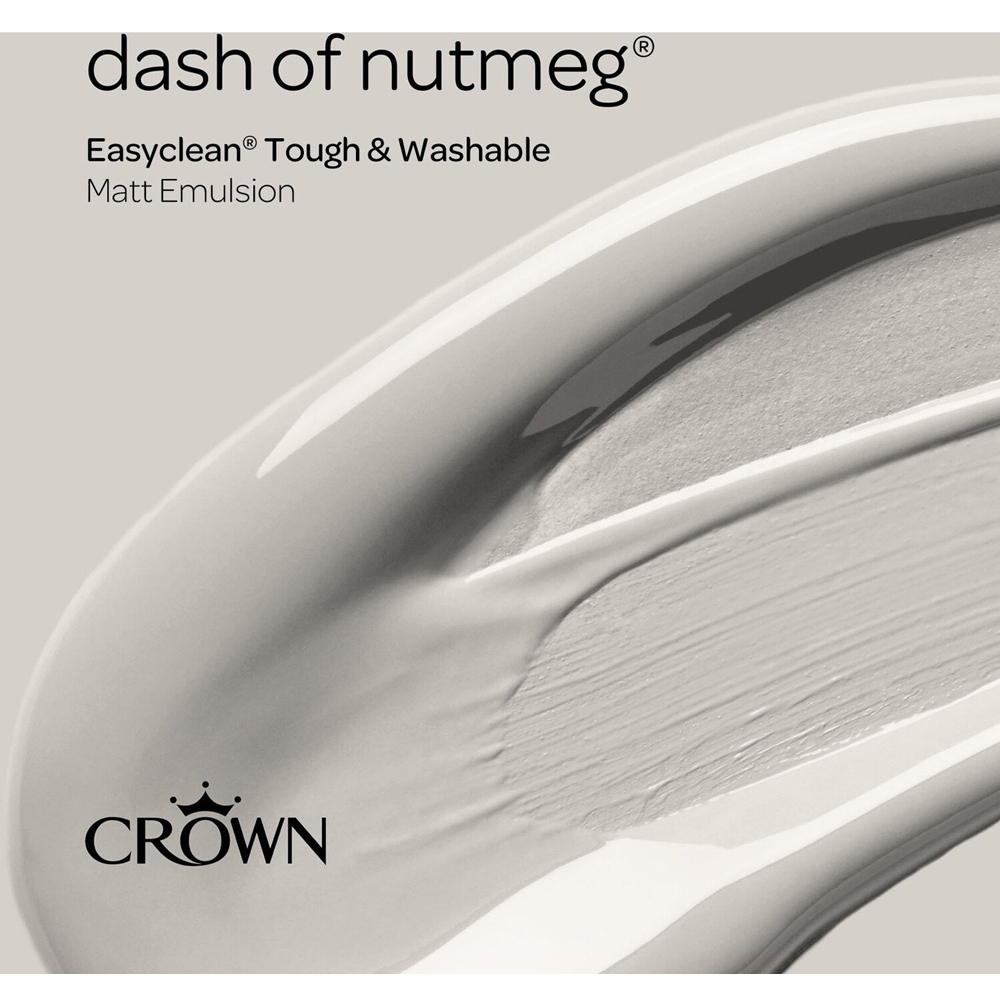 Crown Easyclean Dash of Nutmeg Matt Emulsion Multisurface Paint 2.5L Image 7