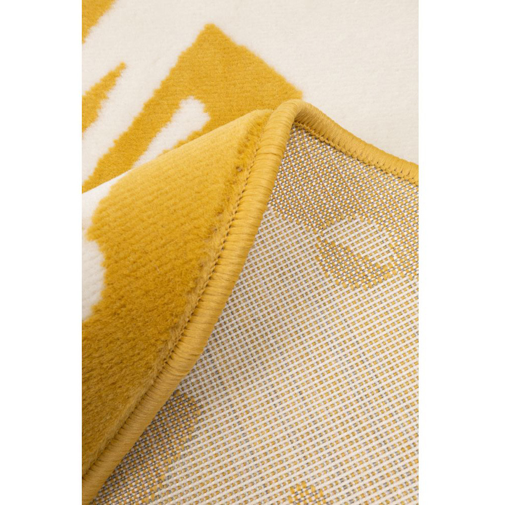 Homemaker Maestro Sun Yellow Circular Rug 120cm Image 4