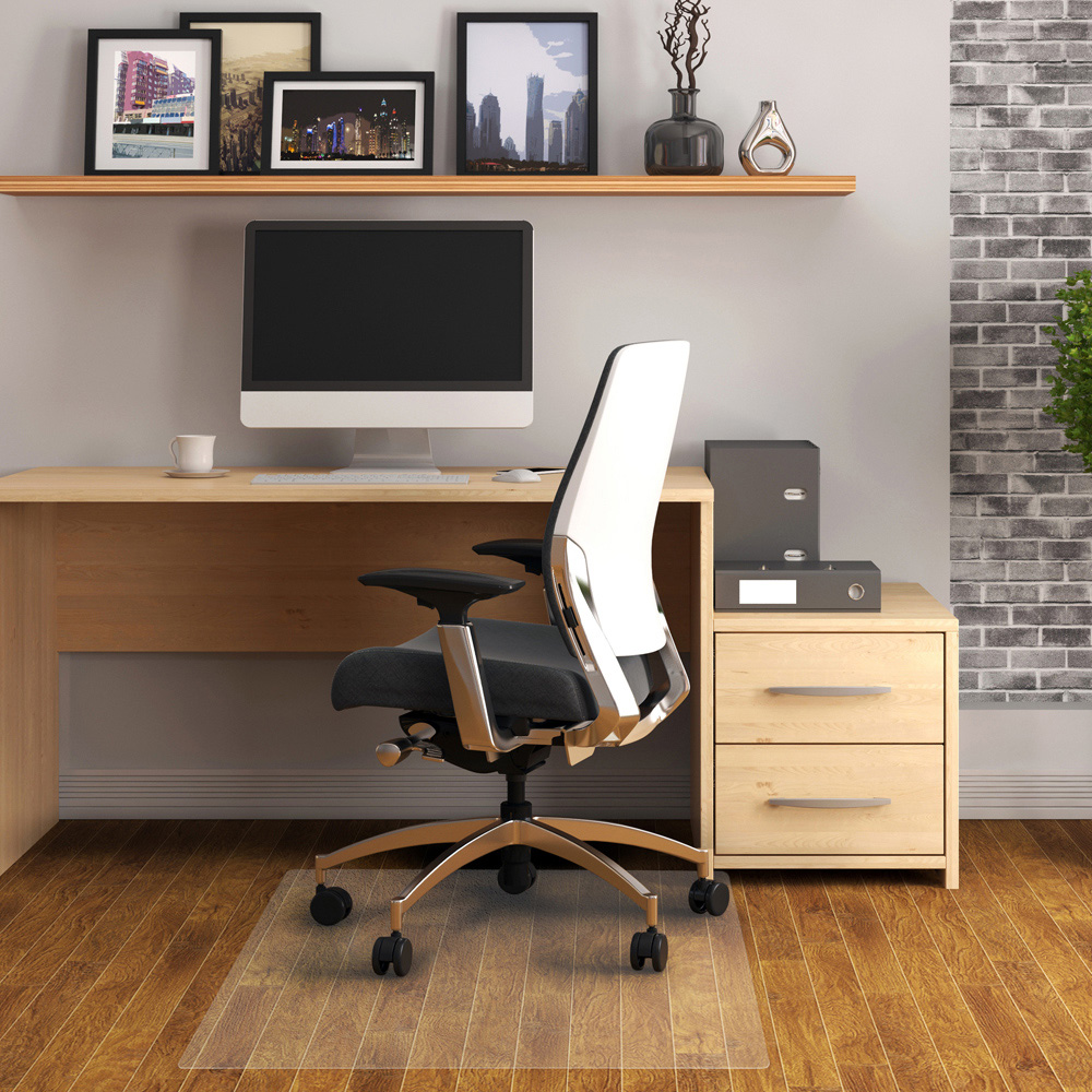 Floortex Advantagemat PVC Rectangular Chair Mat for Hard Floors 90 x 120cm Image 2