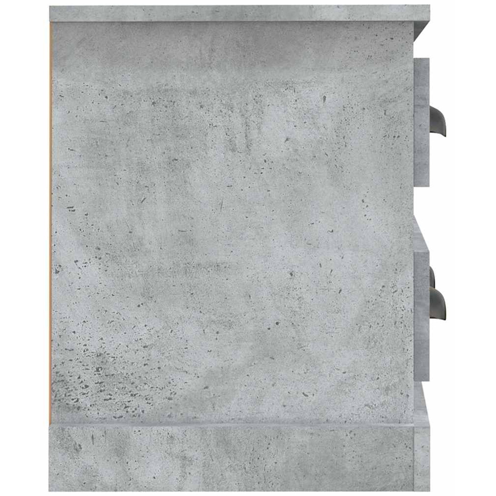 vidaXL 4 Drawer Concrete Grey TV Cabinet Image 6