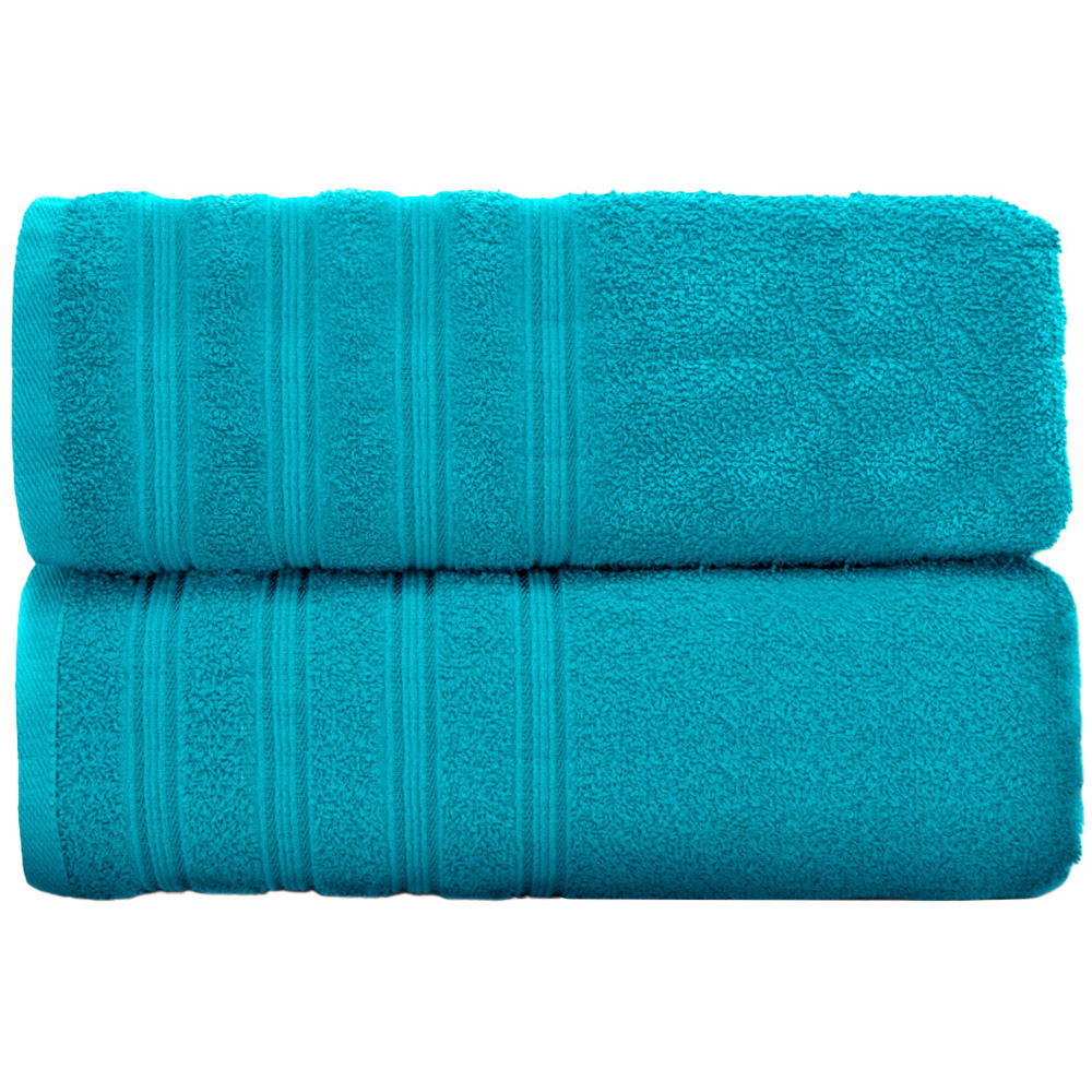 Velosso Hampi Cotton Teal Jumbo Sheet Set of 2 Image 1