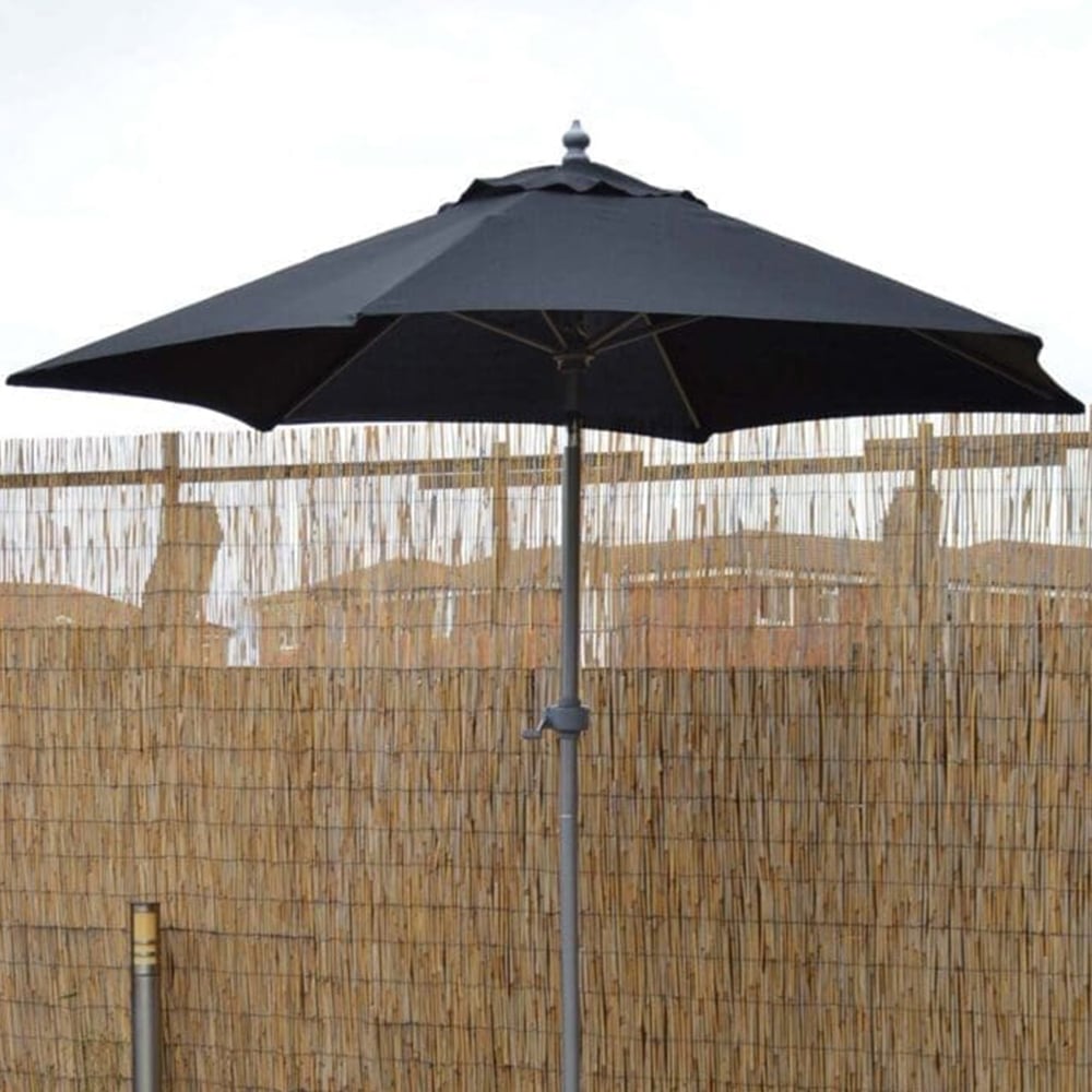 Marco Paul Black Garden Umbrella Parasol 2m Image 6