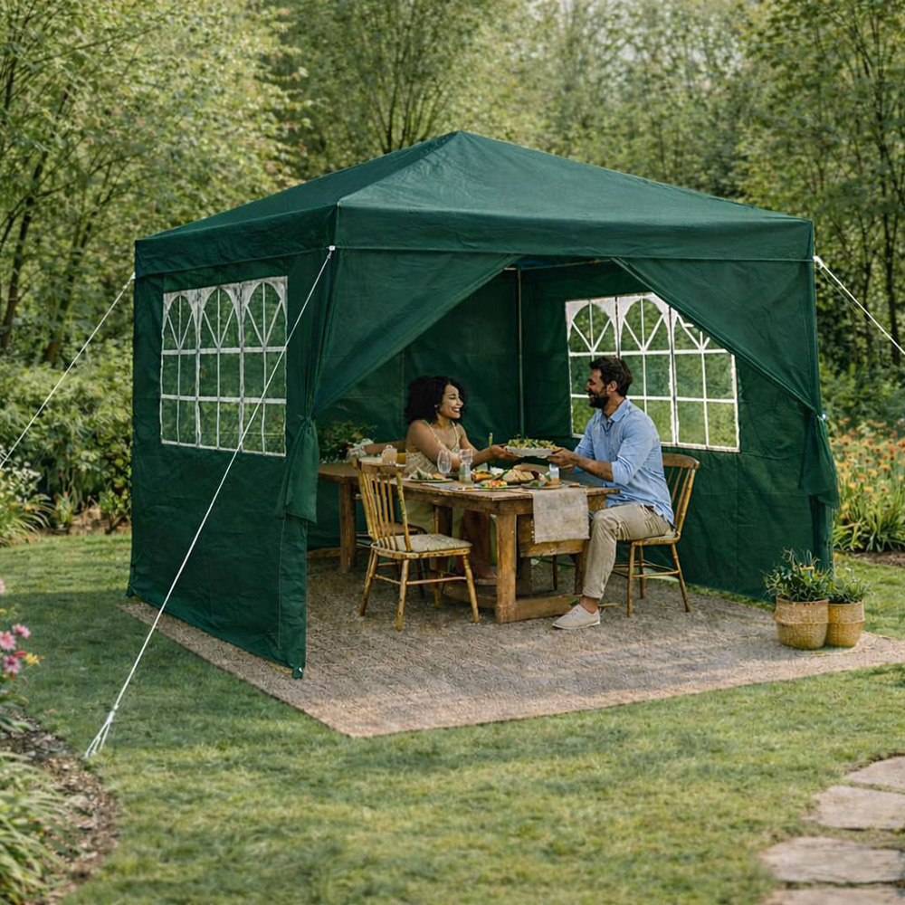 Neo Direct 3 x 3m Green Marquee Gazebo Image 3