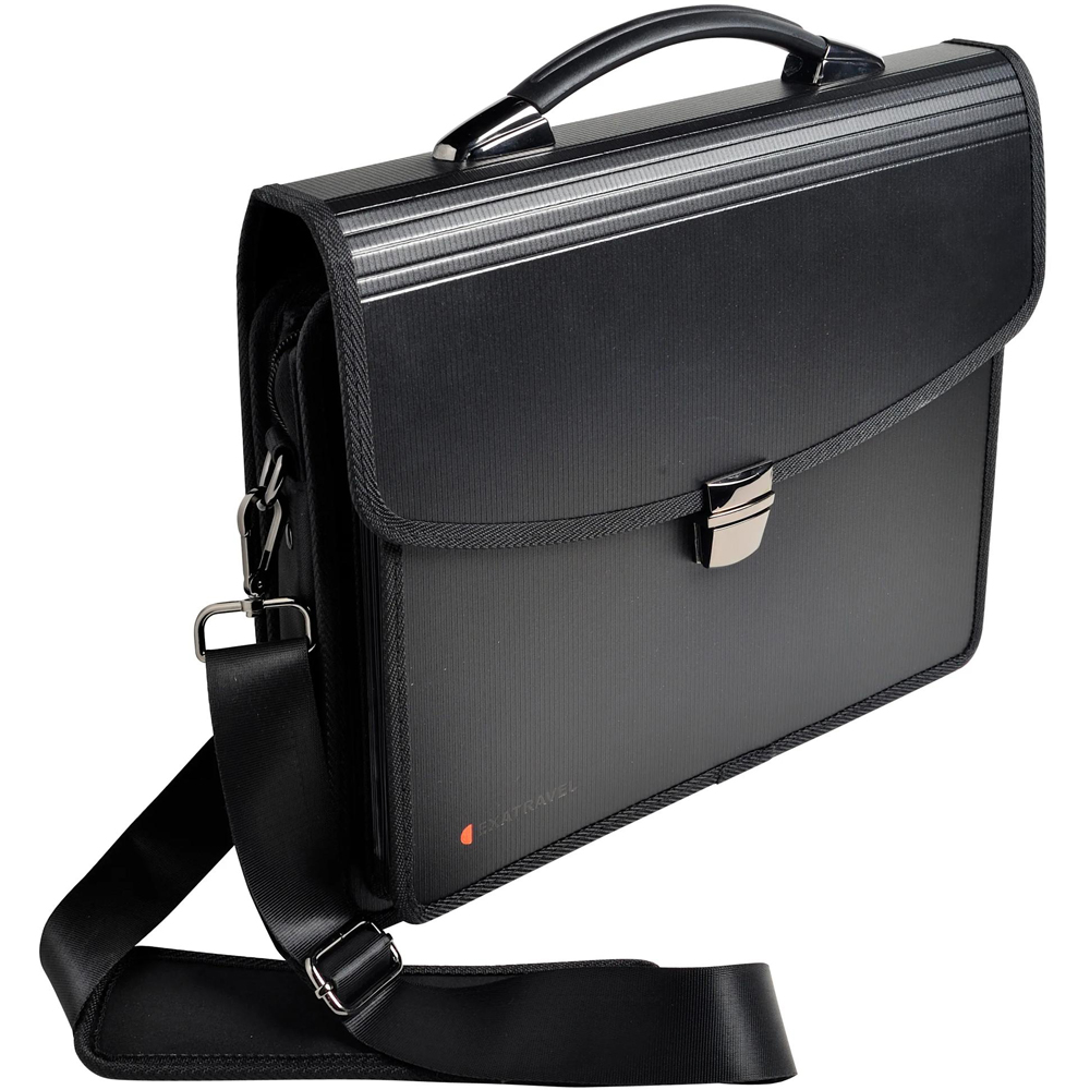 Exacompta Exactive Black Lightweight Exatravel Briefcase 26 x 38cm Image 2