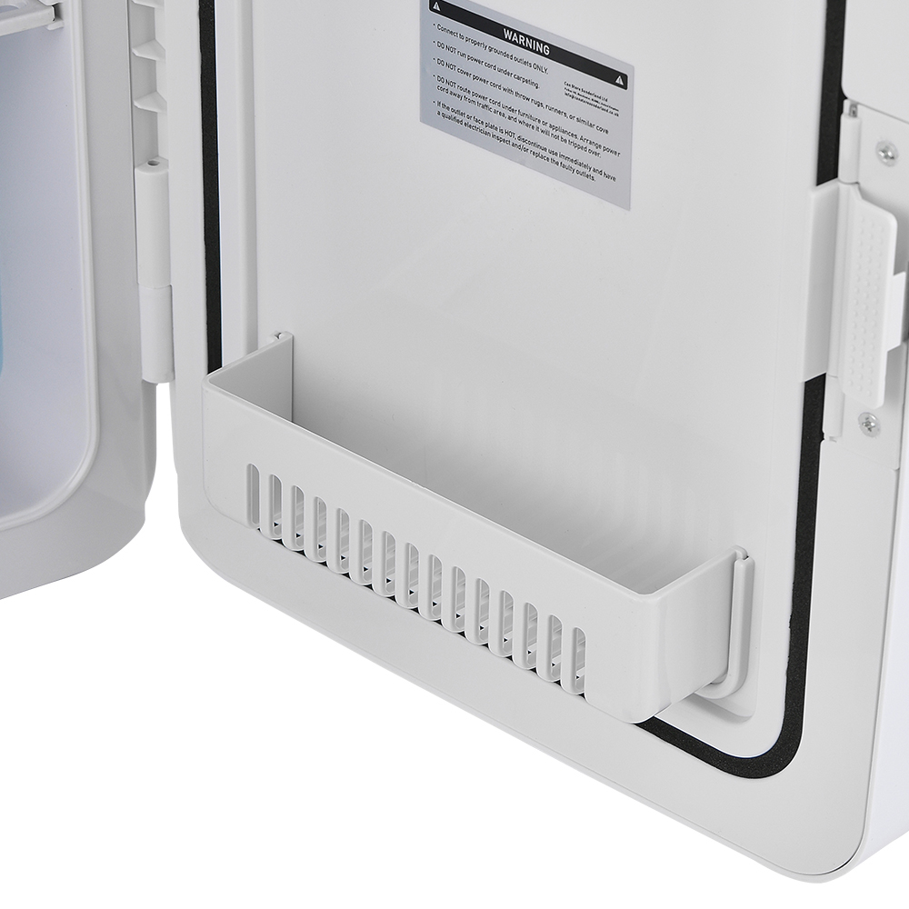 Living and Home FI0861 10L White Dual-Use Mini Refrigerator Image 5