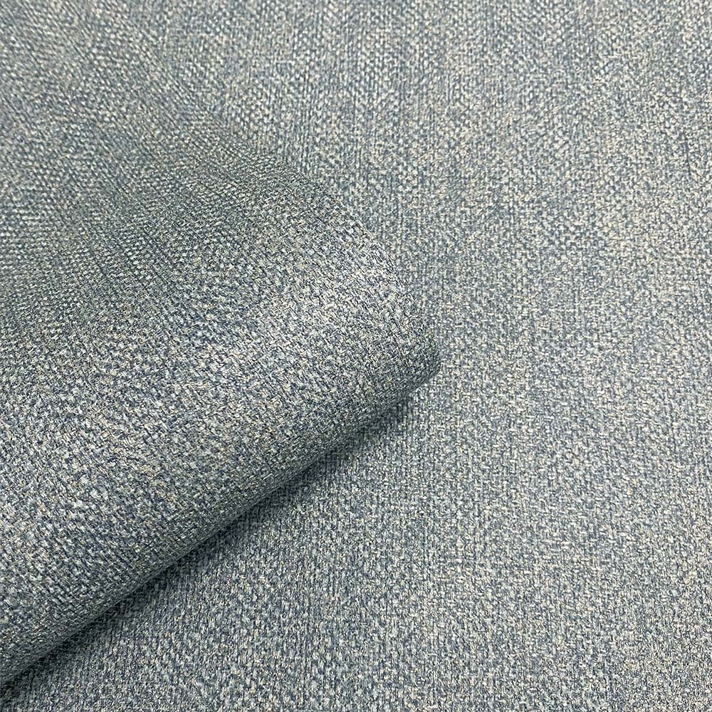 Muriva Venezia Fabric Texture Blue Wallpaper Image 2