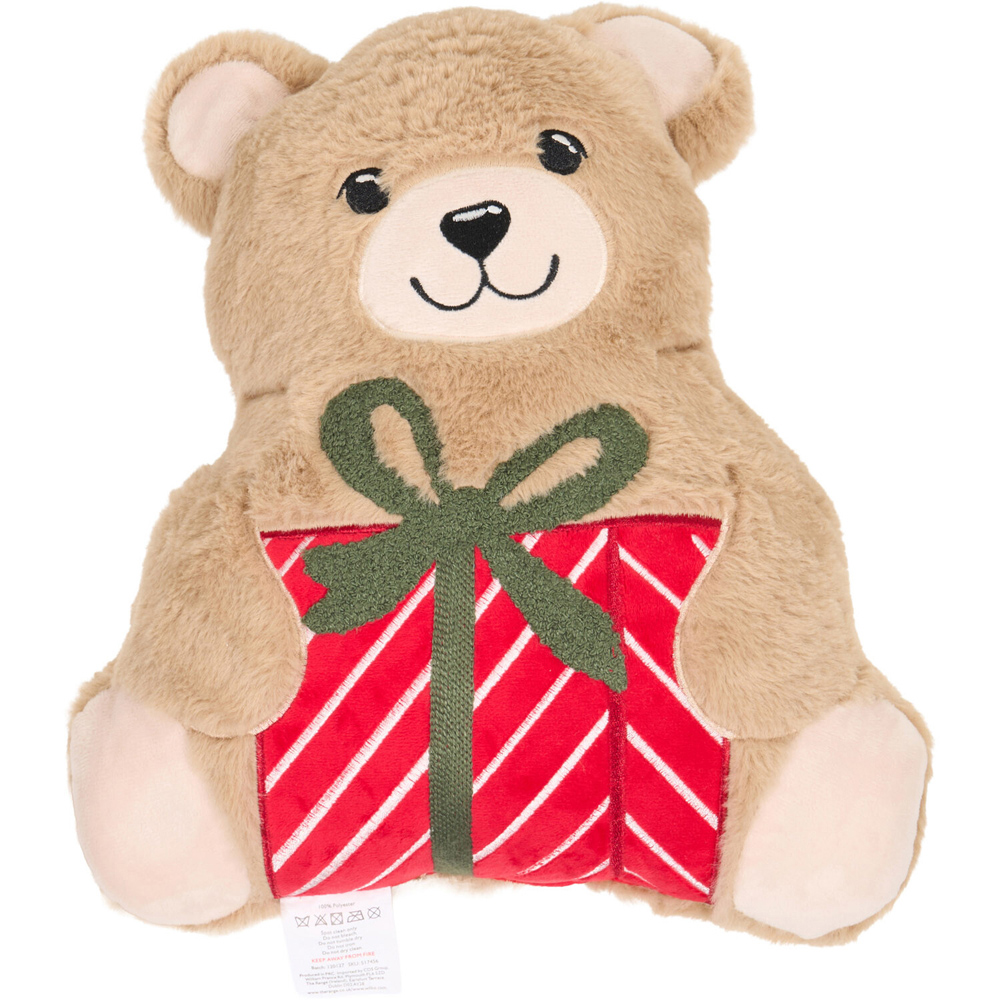 Buddy Bear Christmas Cushion Brown Image 1